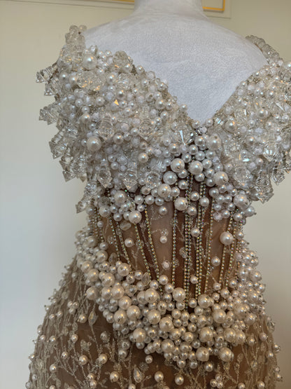 Mermaid Embellished Wedding Dress