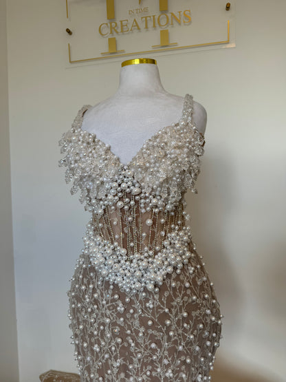 Mermaid Embellished Wedding Dress